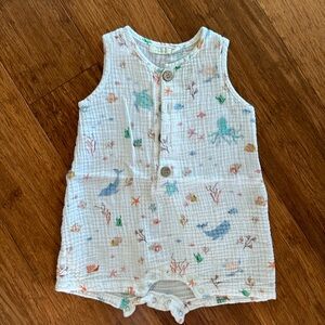 Elegant Baby Sea Life Playsuit Bubble • 6-9 months • Excellent Condition